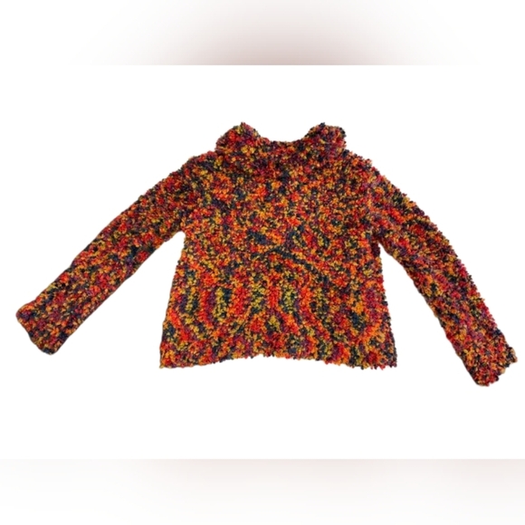 Desigual Putney Knitted Short Jumper Marbled Multi-Coloured Longsleeve Large - Picture 8 of 10